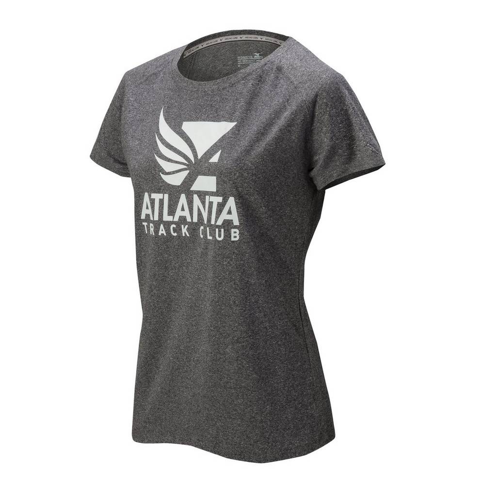 Mizuno Women's Atlanta Track Club Inspire 2.0 Running T-Shirts Dark Grey (450016-QPC)